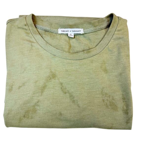 Threads 4 Thought Men's Green Short Sleeve T Shirt Stylish Laid Back Comfort - Picture 3 of 16